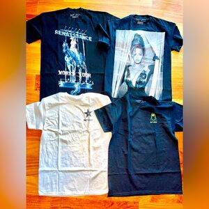 2023 Beyonce Official Renaissance World Tour T-Shirt LOT Of 4 - Size Medium